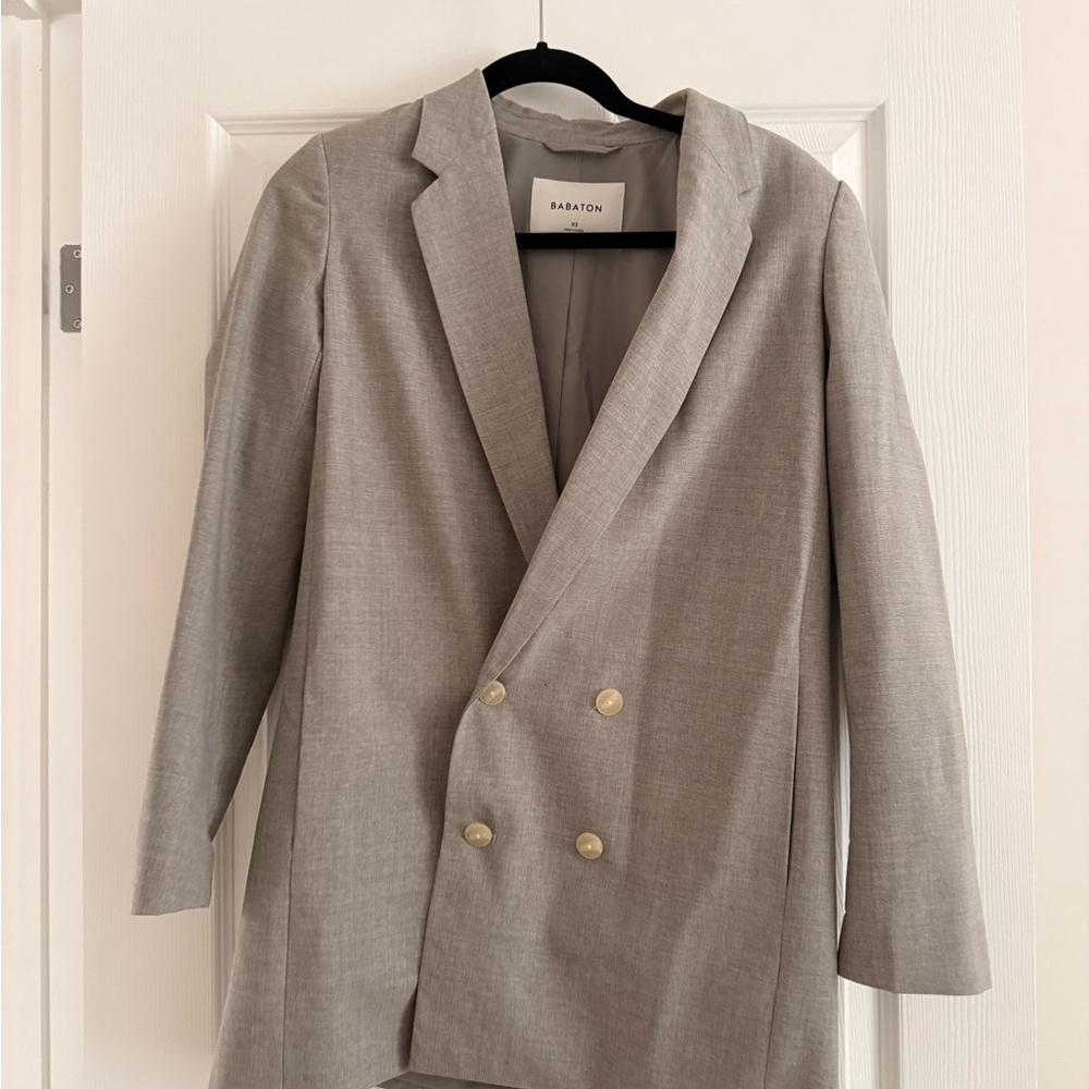 Babaton Light Gray Blazer